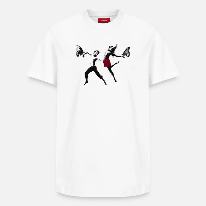 Moderne Dance - Relaxed Unisex Supima Cotton T-Shirt – von SPREAD - Weiß