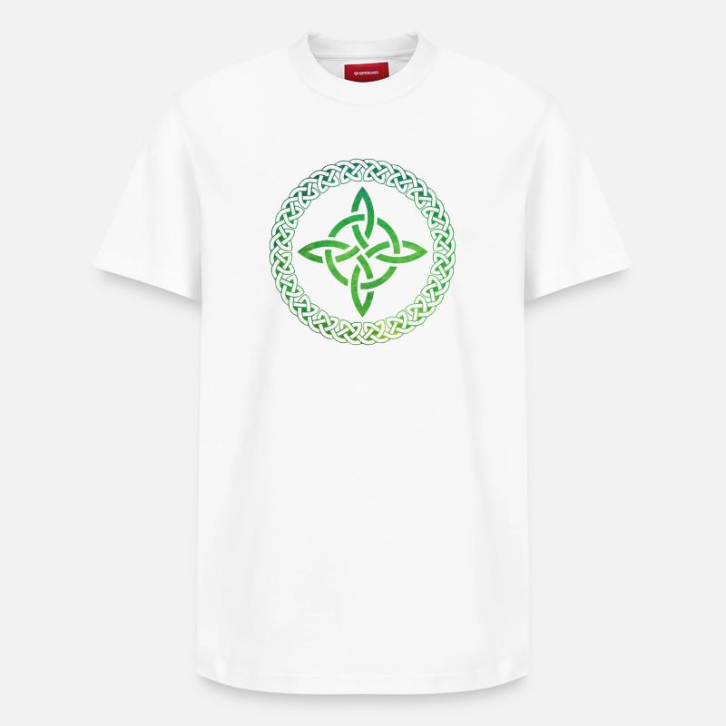 Nœud celtique - T-shirt unisexe décontracté en coton Supima – de SPREAD - blanc
