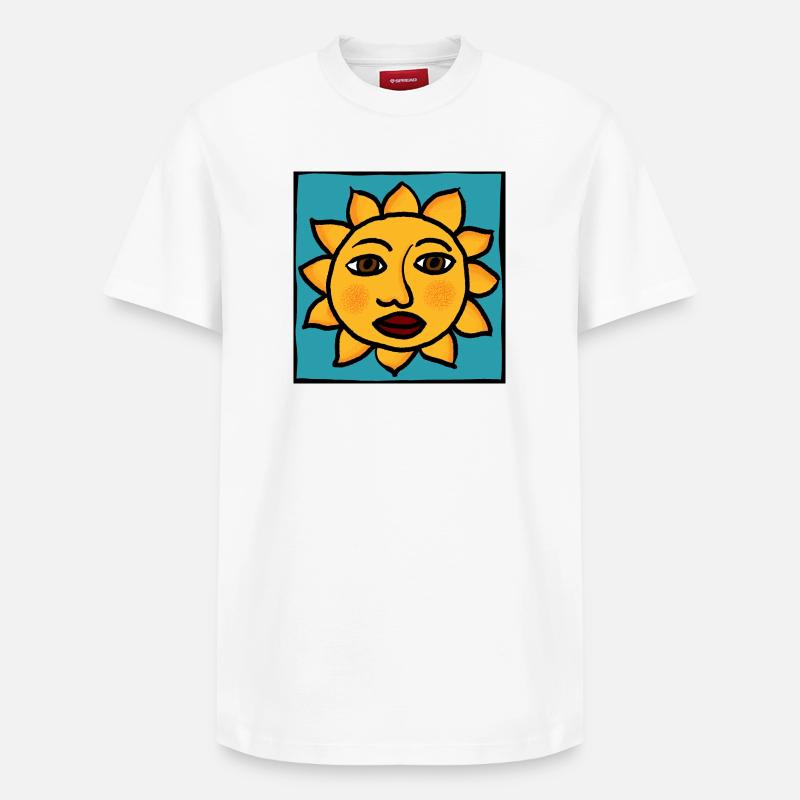 Soleil - T-shirt unisexe décontracté en coton Supima – de SPREAD - blanc