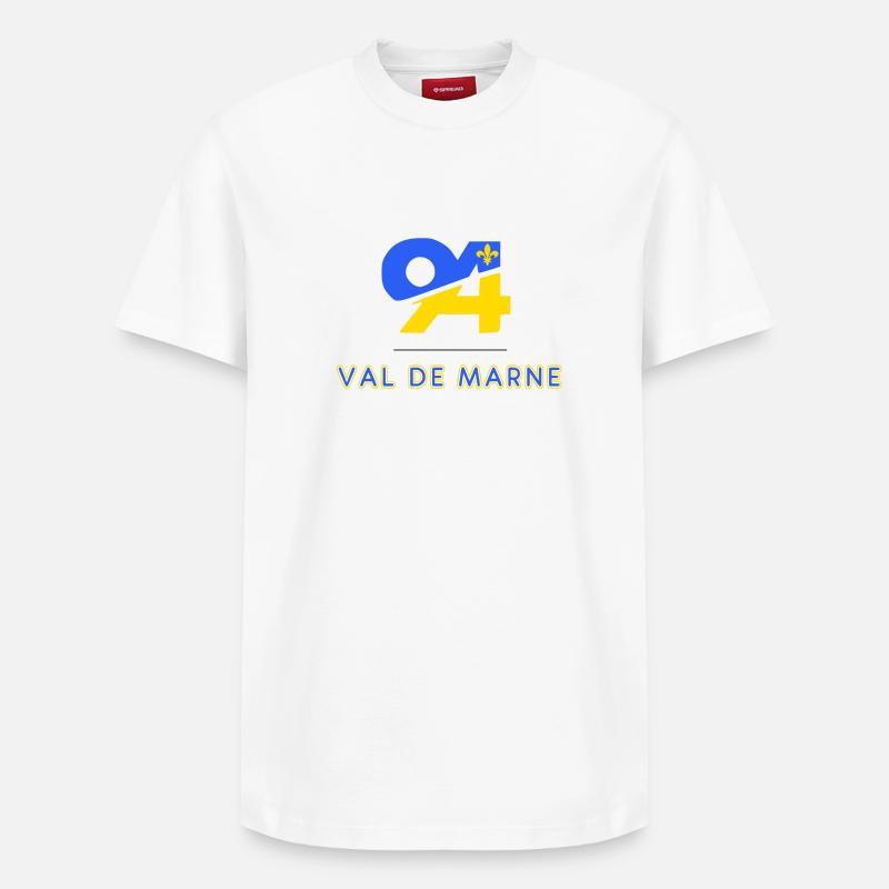 Val de marne - T-shirt unisexe décontracté en coton Supima – de SPREAD - blanc
