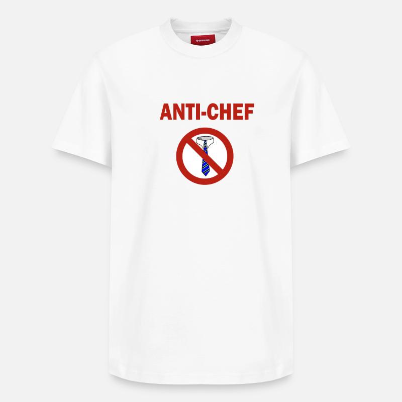 Anti-chef - T-shirt unisexe décontracté en coton Supima – de SPREAD - blanc