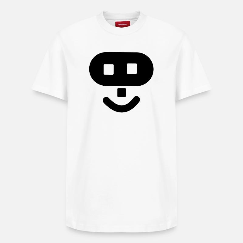Hacker logo - Relaxed Unisex Supima Cotton T-Shirt – by SPREAD - white
