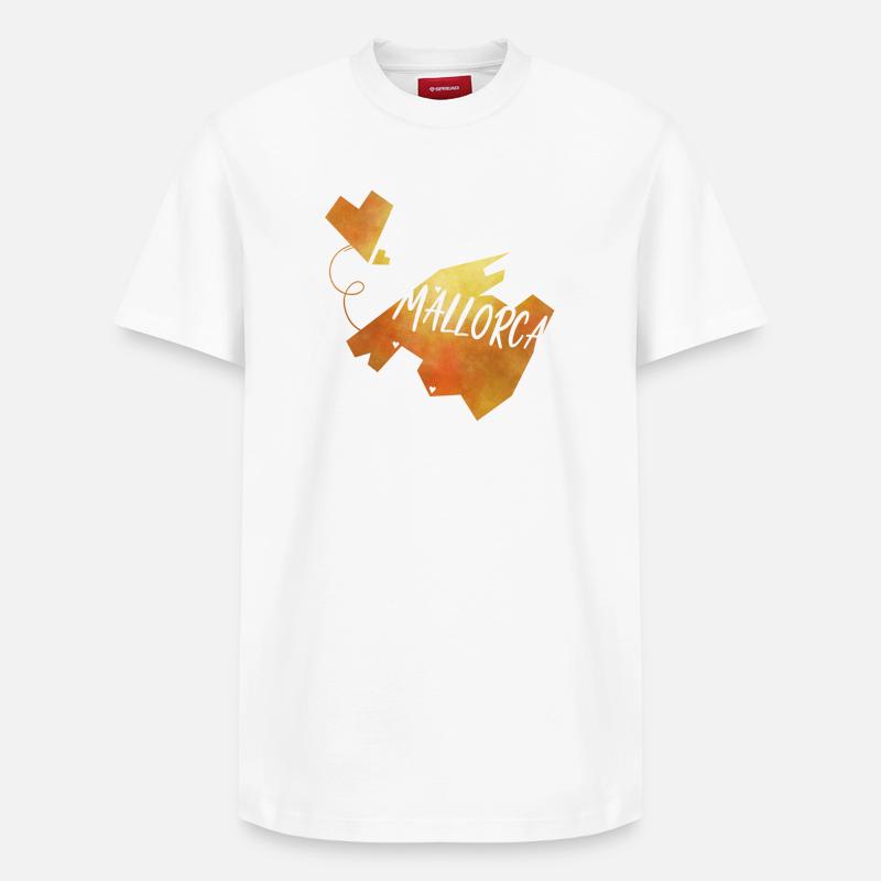 Majorque - T-shirt unisexe décontracté en coton Supima – de SPREAD - blanc