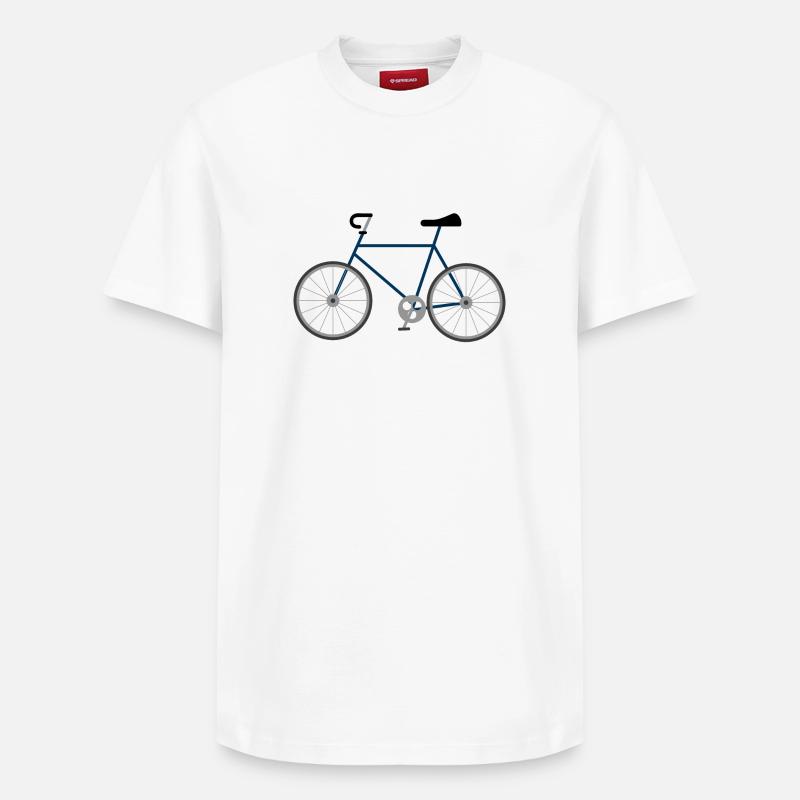 Le vélo du dimanche - T-shirt unisexe décontracté en coton Supima – de SPREAD - blanc