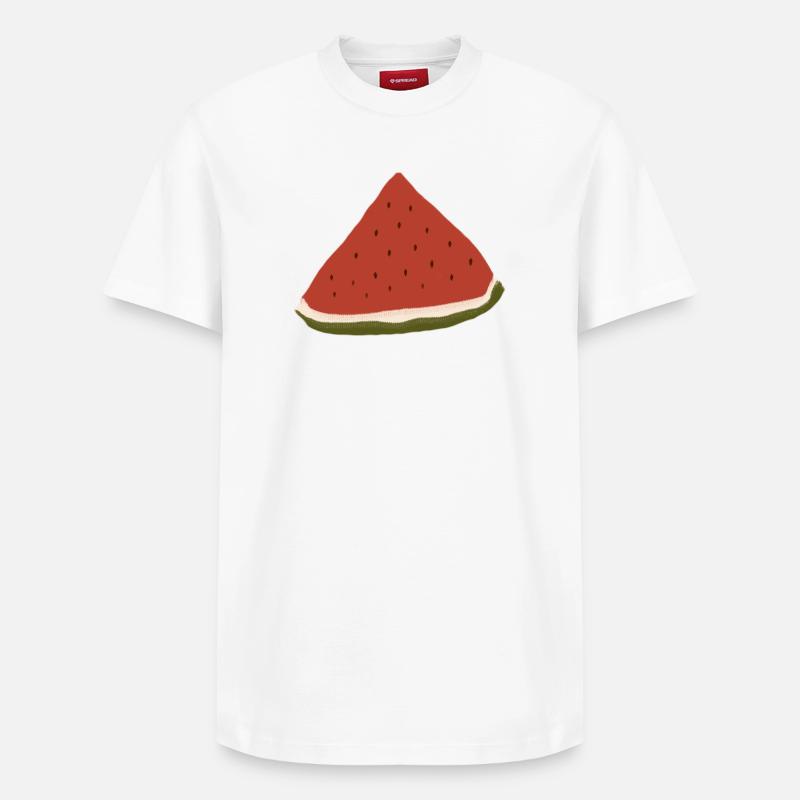 Pastèque, Pastèque, Melon - T-shirt unisexe décontracté en coton Supima – de SPREAD - blanc