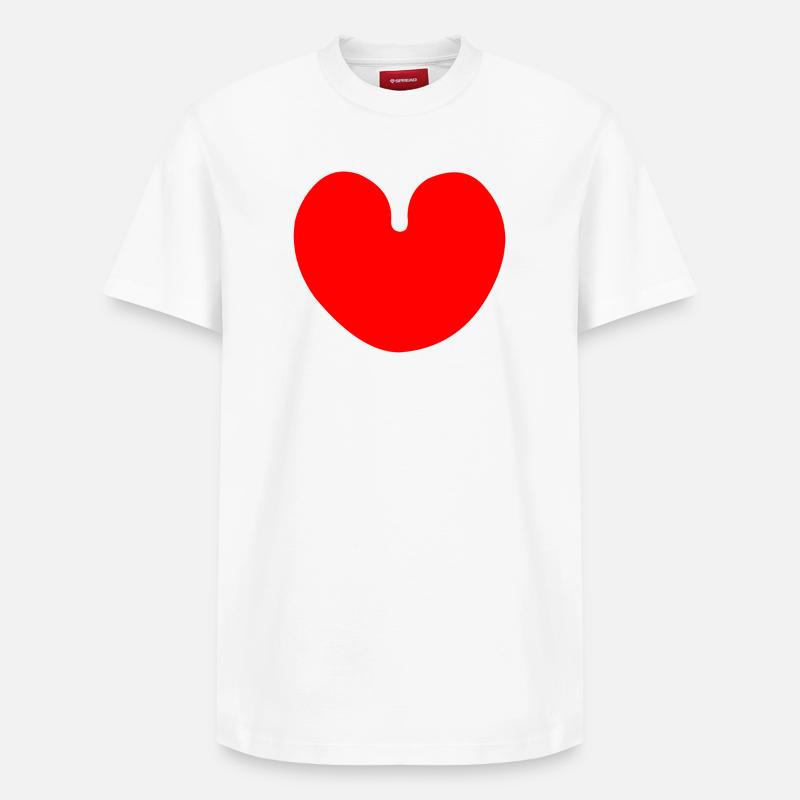 water leaf multi-leaf - Relaxed Unisex Supima Cotton T-Shirt – by SPREAD - white