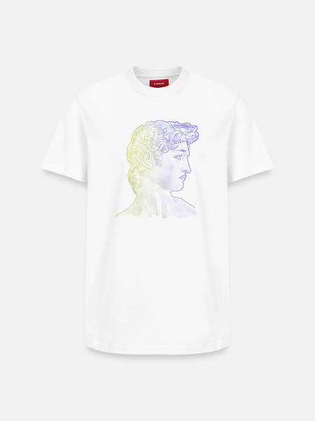 David Michel-Ange - T-shirt unisexe décontracté en coton Supima – de SPREAD - blanc