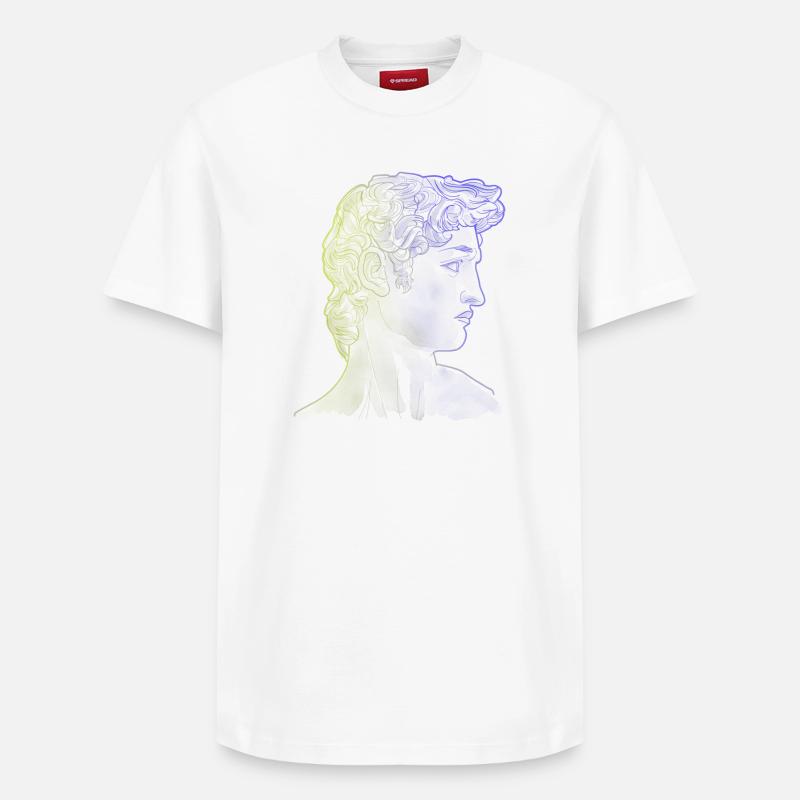 David Michelangelo - Relaxed Unisex Supima Cotton T-Shirt – by SPREAD - white