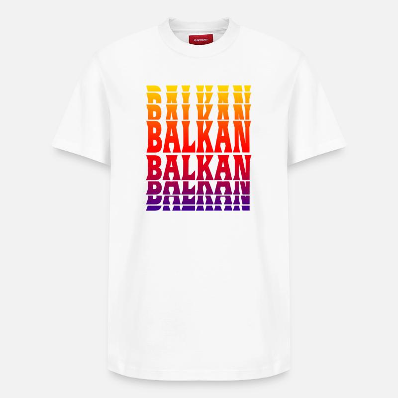 Balkan Design - Relaxed Unisex Supima Cotton T-Shirt – von SPREAD - Weiß