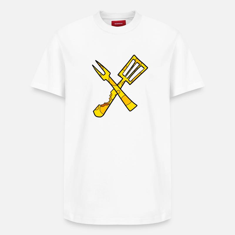 Cuisinier au fromage - T-shirt unisexe décontracté en coton Supima – de SPREAD - blanc