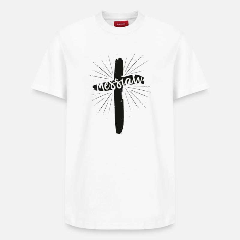 Messiah - Relaxed Unisex Supima Cotton T-Shirt – von SPREAD - Weiß