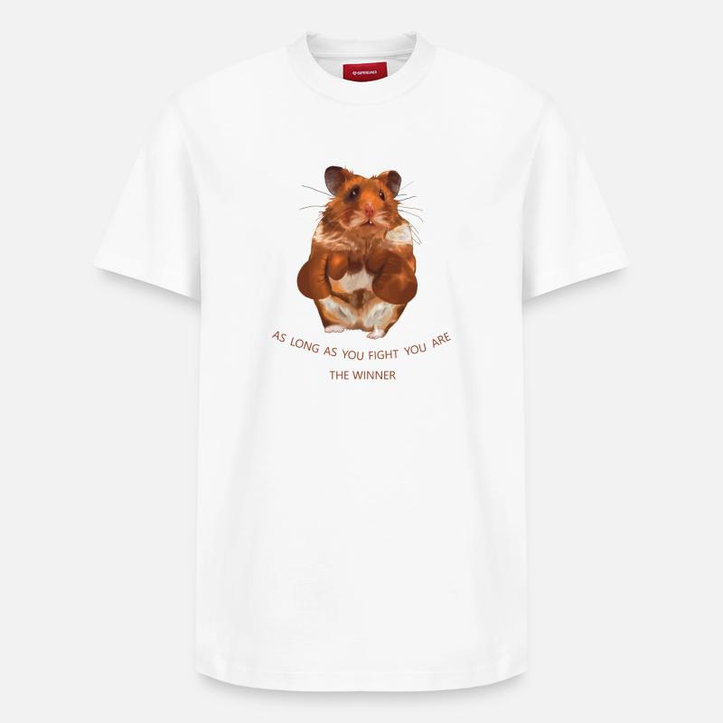 Combattant - T-shirt unisexe décontracté en coton Supima – de SPREAD - blanc