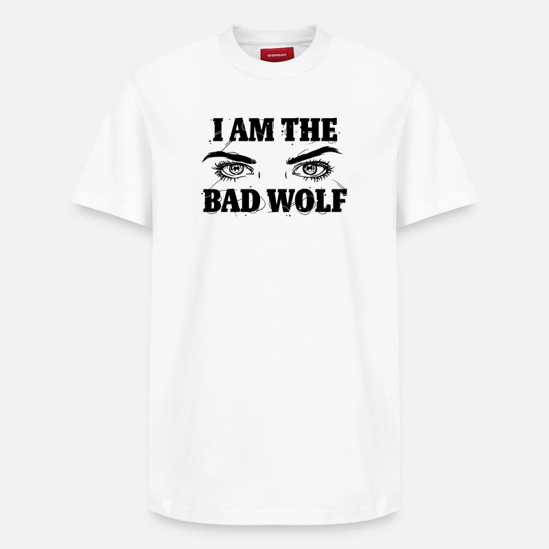 Bad Wolf - Relaxed Unisex Supima Cotton T-Shirt – von SPREAD - Weiß