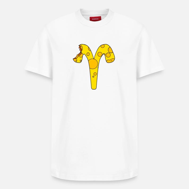 Sternzeichen Widder - Relaxed Unisex Supima Cotton T-Shirt – von SPREAD - Weiß