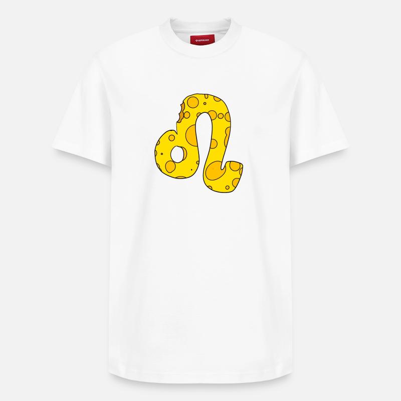 Sternzeichen Löwe - Relaxed Unisex Supima Cotton T-Shirt – von SPREAD - Weiß