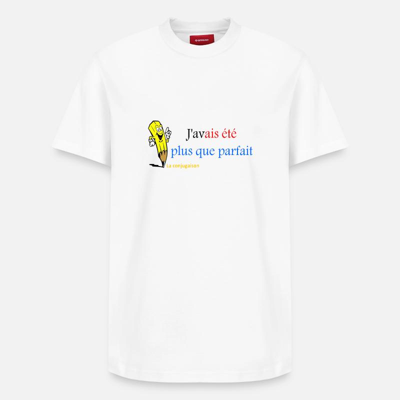 plus que parfait - T-shirt unisexe décontracté en coton Supima – de SPREAD - blanc