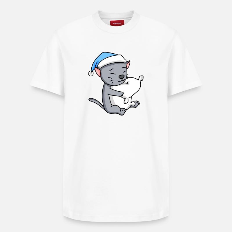 Chat race korat - T-shirt unisexe décontracté en coton Supima – de SPREAD - blanc
