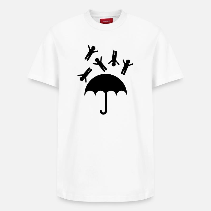 raining men - T-shirt unisexe décontracté en coton Supima – de SPREAD - blanc