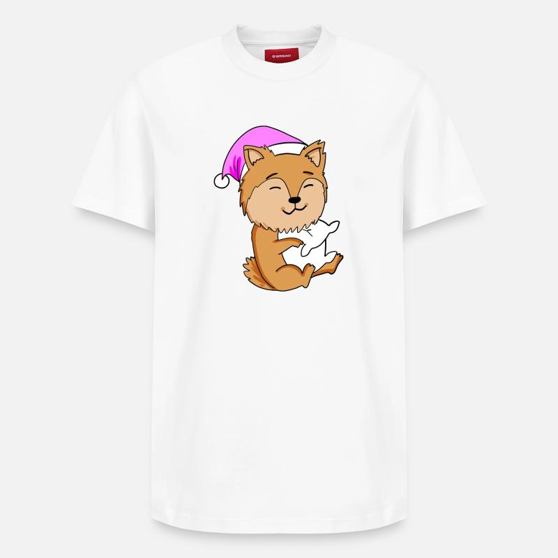 Chien de race Zwergspitz - T-shirt unisexe décontracté en coton Supima – de SPREAD - blanc