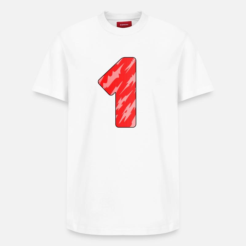 1 - T-shirt unisexe décontracté en coton Supima – de SPREAD - blanc