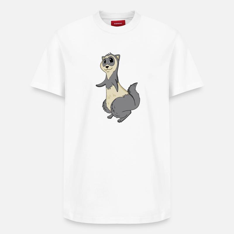 Furet - T-shirt unisexe décontracté en coton Supima – de SPREAD - blanc