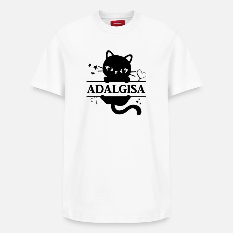 T-shirt Adalgisa T-shirt Saint-Valentin - T-shirt unisexe décontracté en coton Supima – de SPREAD - blanc