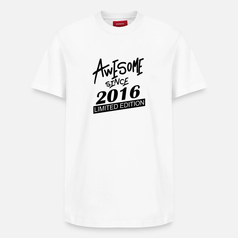 2016 - Millésime 2016 - T-shirt unisexe décontracté en coton Supima – de SPREAD - blanc
