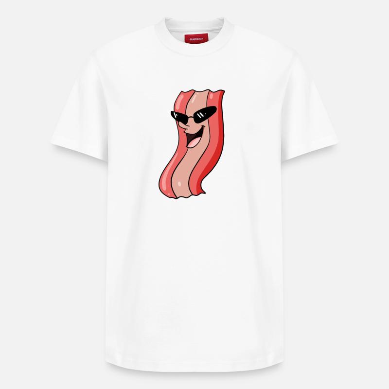 Bacon cool - Relaxed Unisex Supima Cotton T-Shirt – by SPREAD - white