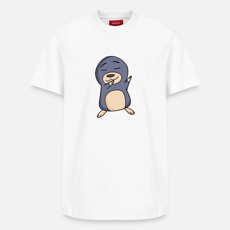 Taupe - T-shirt unisexe décontracté en coton Supima – de SPREAD - blanc
