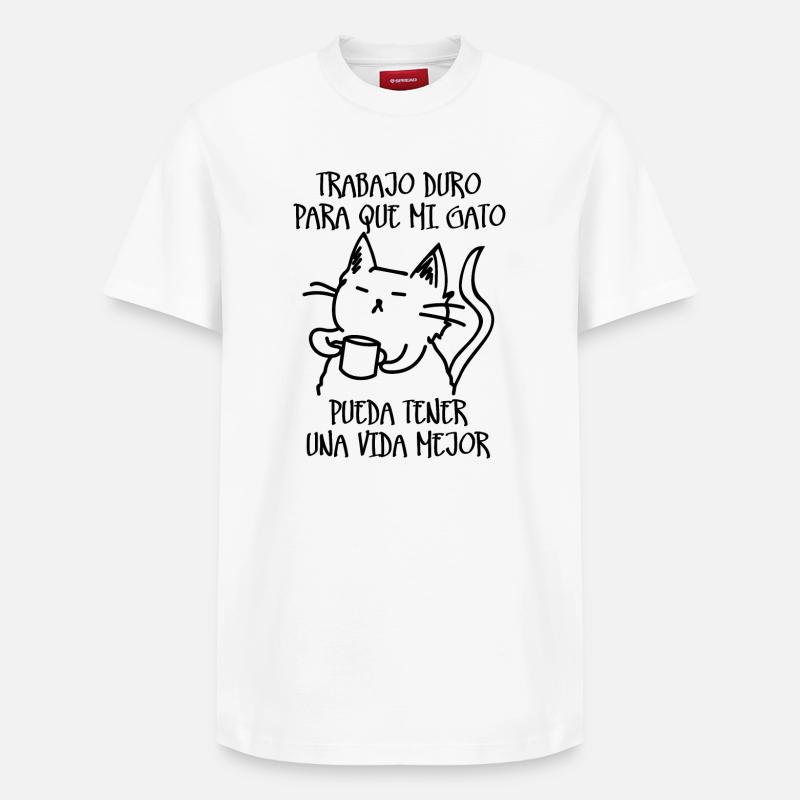 Harte Arbeit - Relaxed Unisex Supima Cotton T-Shirt – von SPREAD - Weiß