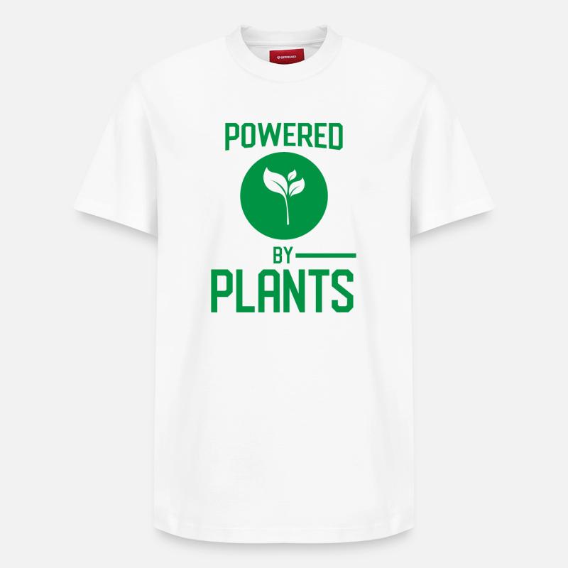 Propulsé par des plantes - T-shirt unisexe décontracté en coton Supima – de SPREAD - blanc
