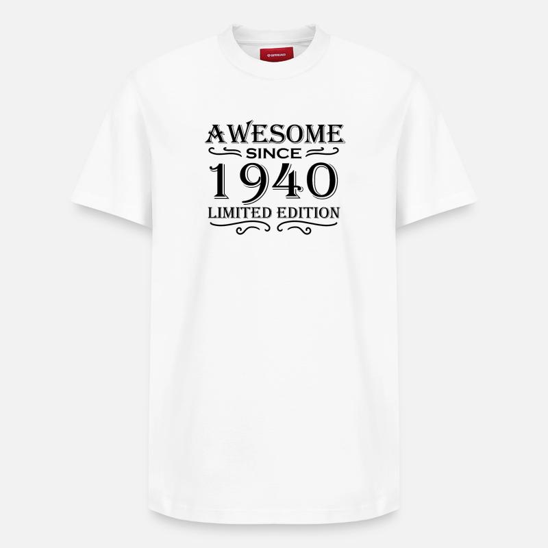 1940 - T-shirt unisexe décontracté en coton Supima – de SPREAD - blanc