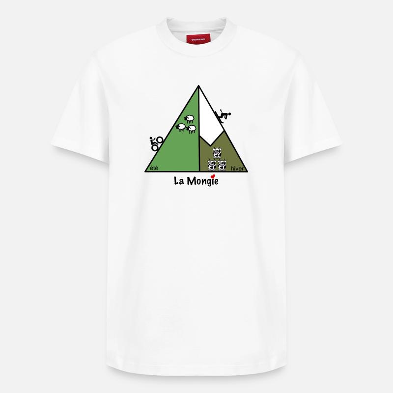 La Mongie - Relaxed Unisex Supima Cotton T-Shirt – von SPREAD - Weiß