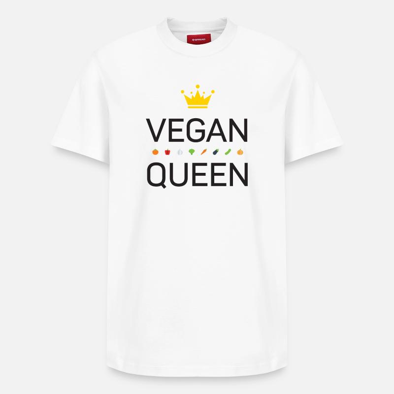 Végétalien - T-shirt unisexe décontracté en coton Supima – de SPREAD - blanc