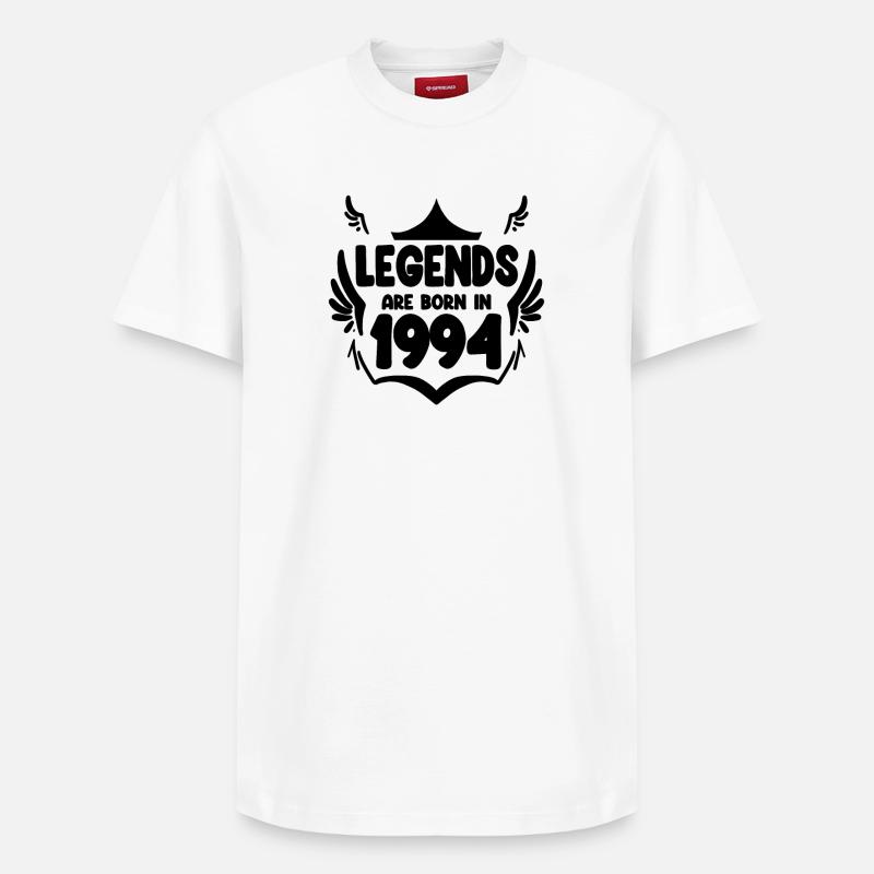 1994 - Né en 1994 - T-shirt unisexe décontracté en coton Supima – de SPREAD - blanc