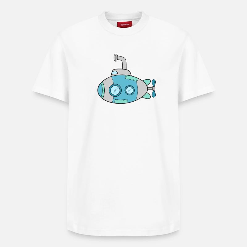 U-Boot - Relaxed Unisex Supima Cotton T-Shirt – von SPREAD - Weiß