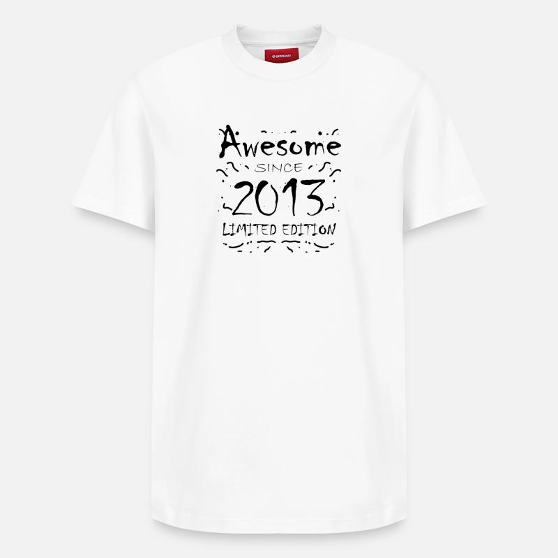 2013 - Relaxed Unisex Supima Cotton T-Shirt – von SPREAD - Weiß