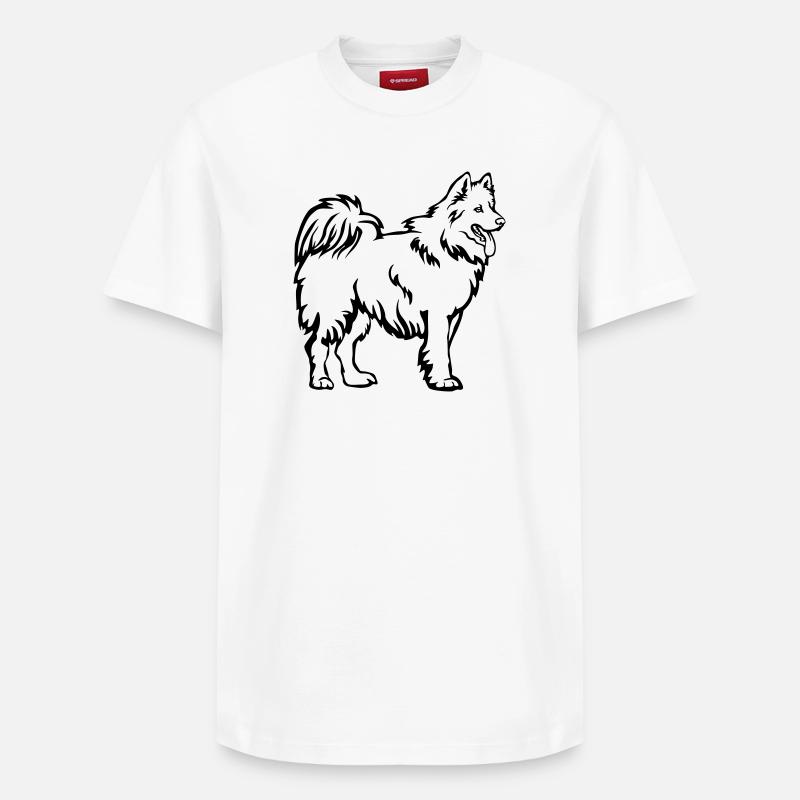 Samoyède - T-shirt unisexe décontracté en coton Supima – de SPREAD - blanc