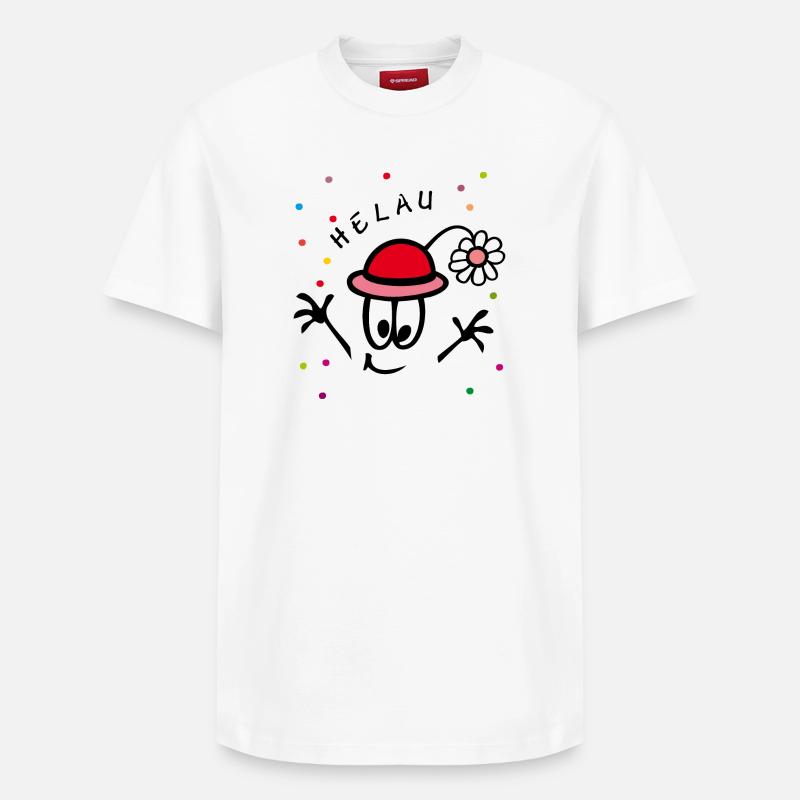 Karneval, Fasching, Comic - Relaxed Unisex Supima Cotton T-Shirt – von SPREAD - Weiß