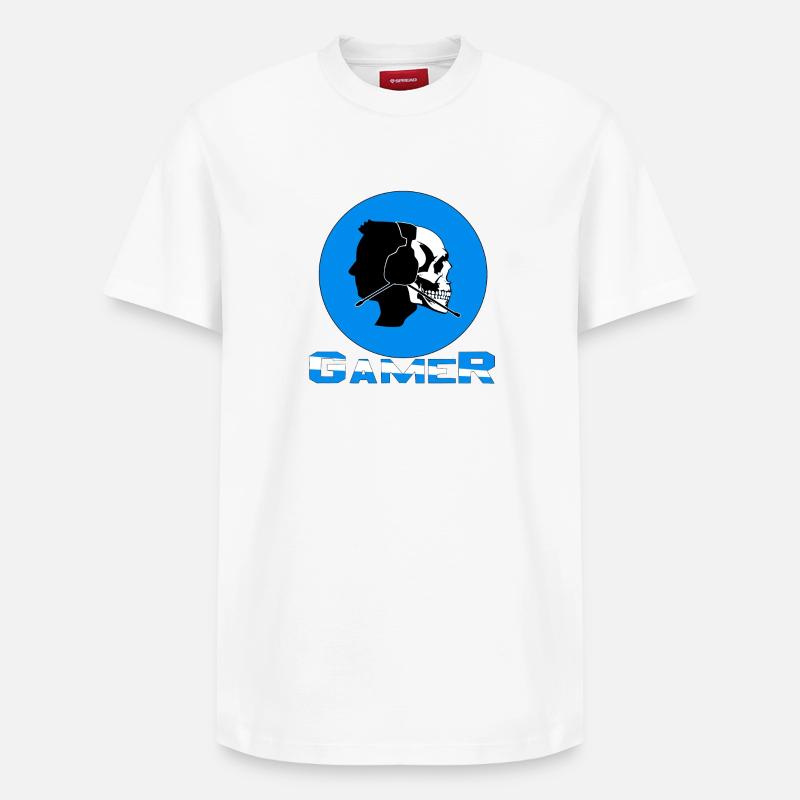 Gamer - T-shirt unisexe décontracté en coton Supima – de SPREAD - blanc