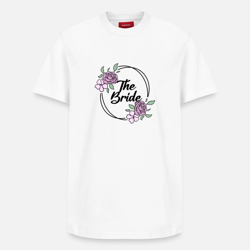 Bride Hen Party - Bride JGA - T-shirt unisexe décontracté en coton Supima – de SPREAD - blanc
