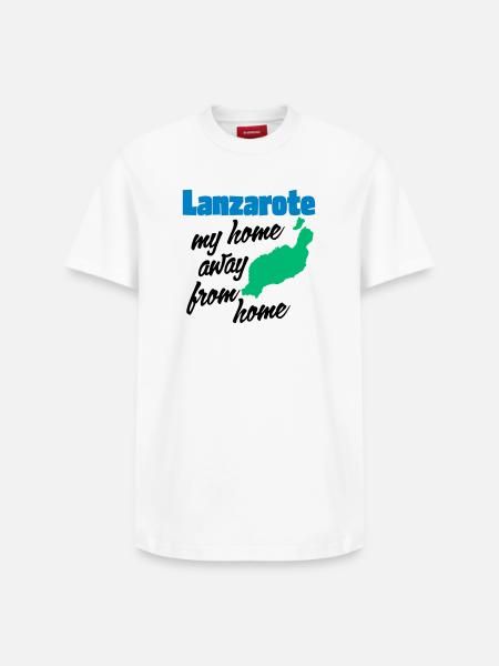 Lanzarote, mein zweites Zuhause - Relaxed Unisex Supima Cotton T-Shirt – von SPREAD - Weiß