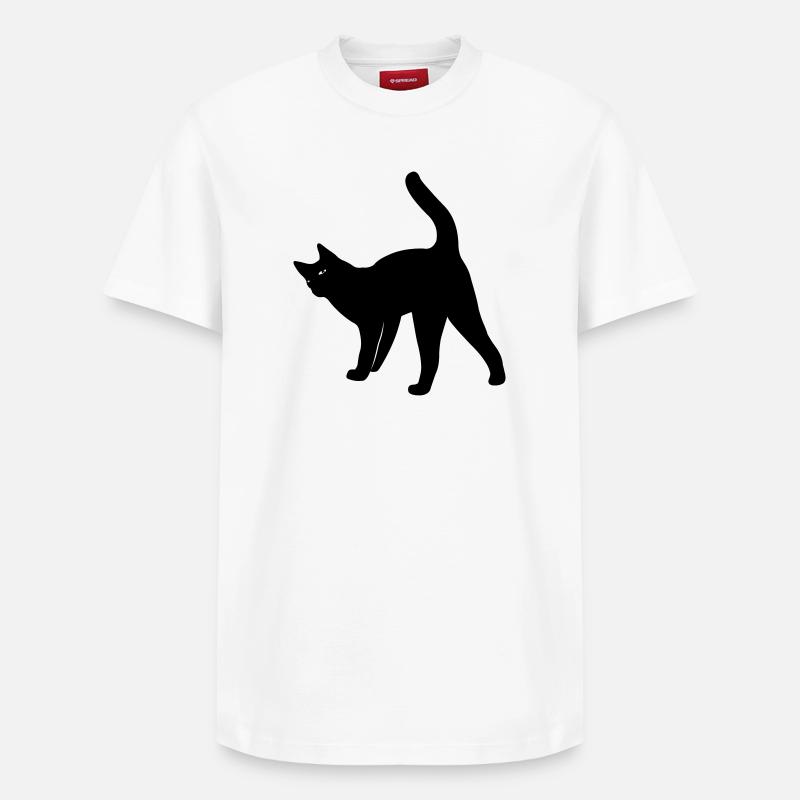 Chat chat - T-shirt unisexe décontracté en coton Supima – de SPREAD - blanc