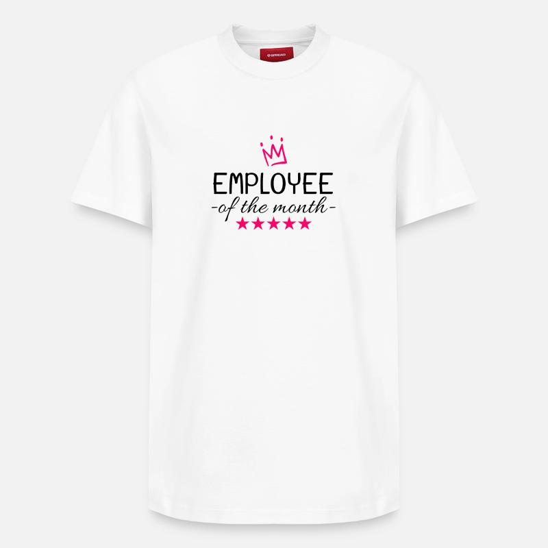 Mitarbeiter des Monats Geschenk - Relaxed Unisex Supima Cotton T-Shirt – von SPREAD - Weiß