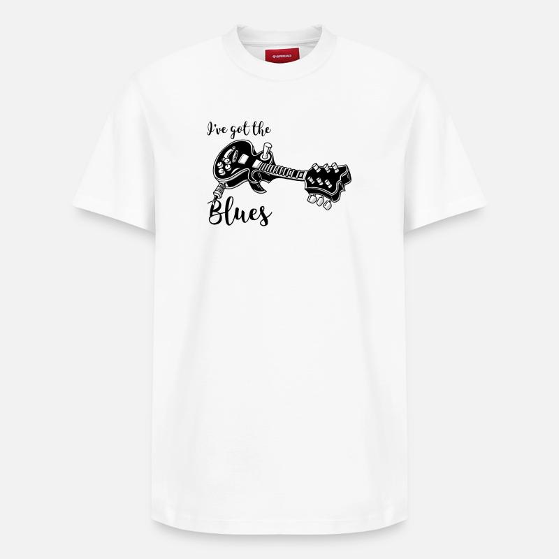 J’ai eu le blues - T-shirt unisexe décontracté en coton Supima – de SPREAD - blanc