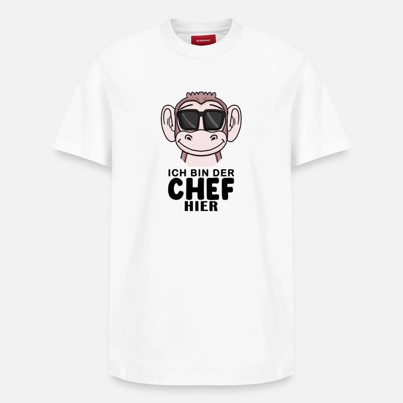 Cool Affe Chef - Relaxed Unisex Supima Cotton T-Shirt – von SPREAD - Weiß