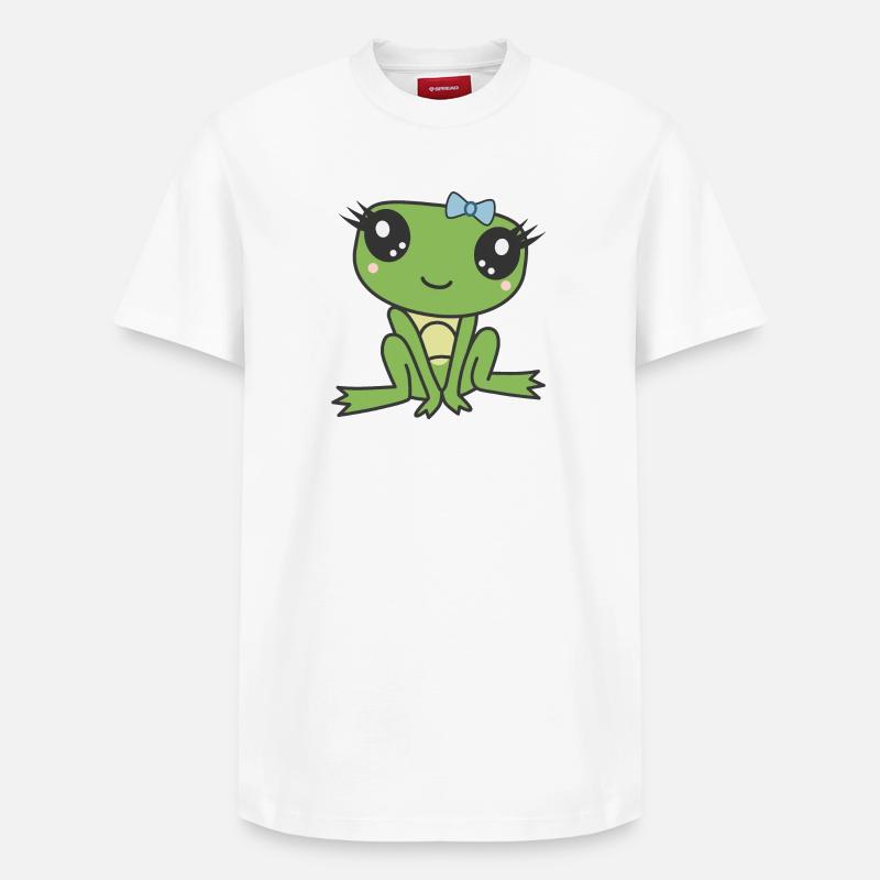 Madame Grenouille - T-shirt unisexe décontracté en coton Supima – de SPREAD - blanc