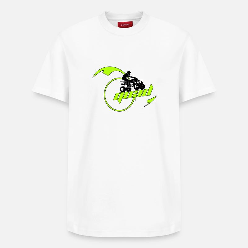 Quad - T-shirt unisexe décontracté en coton Supima – de SPREAD - blanc