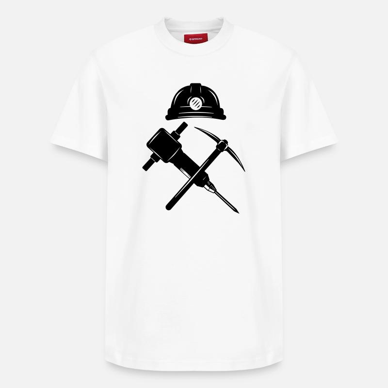 Pioche et Krikhamer - T-shirt unisexe décontracté en coton Supima – de SPREAD - blanc