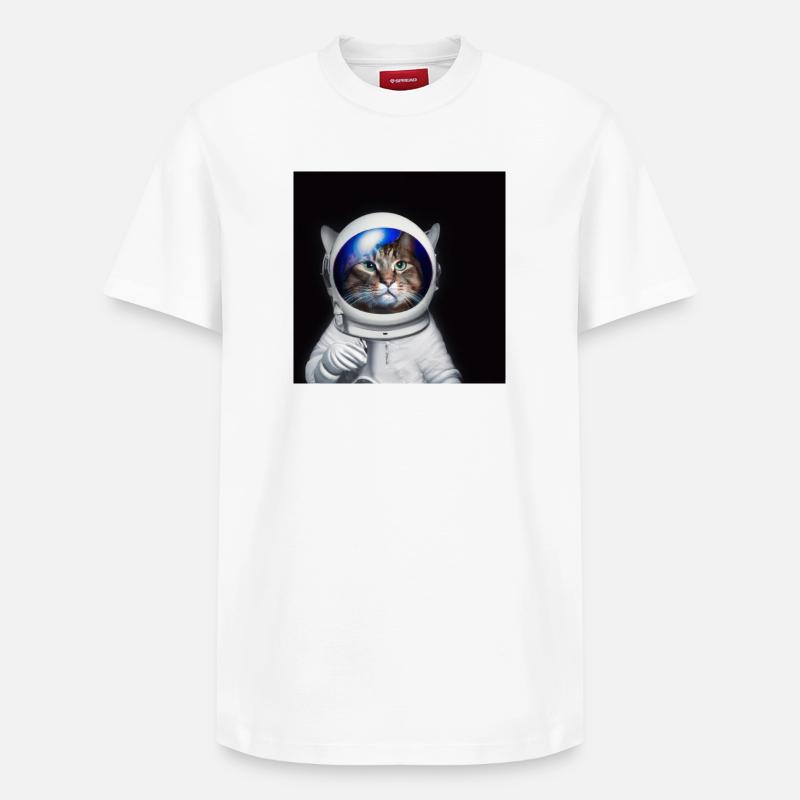 Astro Chat - T-shirt unisexe décontracté en coton Supima – de SPREAD - blanc